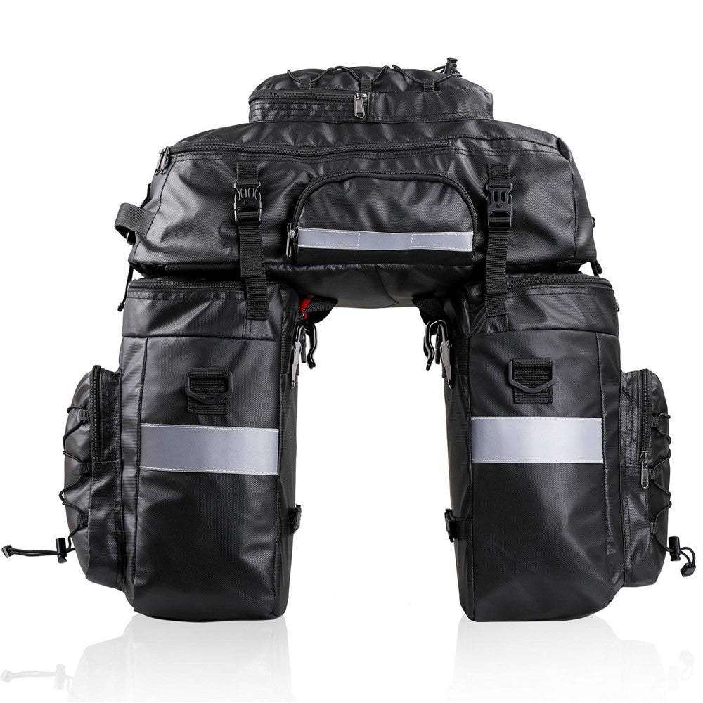 Rhinowalk 65L pannier set with included rain cover for e-bike touring and camping