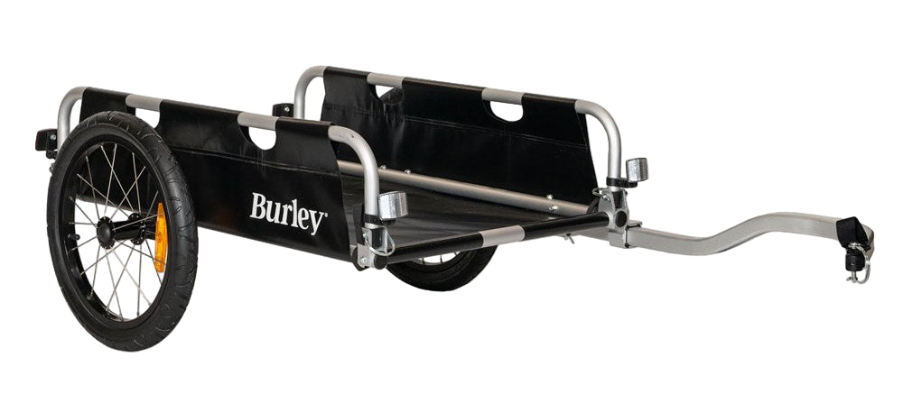 Burley Flatbed cargo trailer hauling gear, 100 lb load capacity