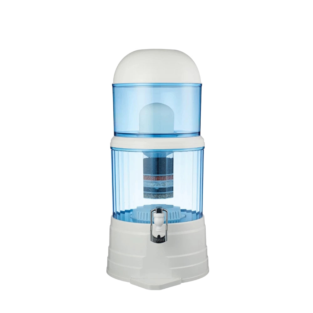 Gravity Water Filter Pot - 14L Countertop Ceramic Mineral Dispenser