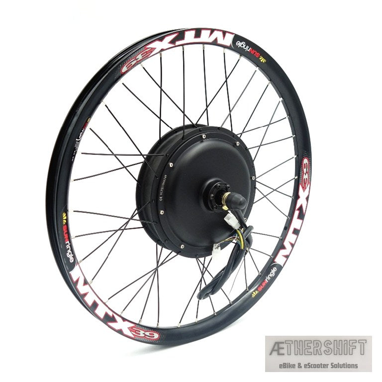 52V 3000W direct-drive rear hub motor laced wheel