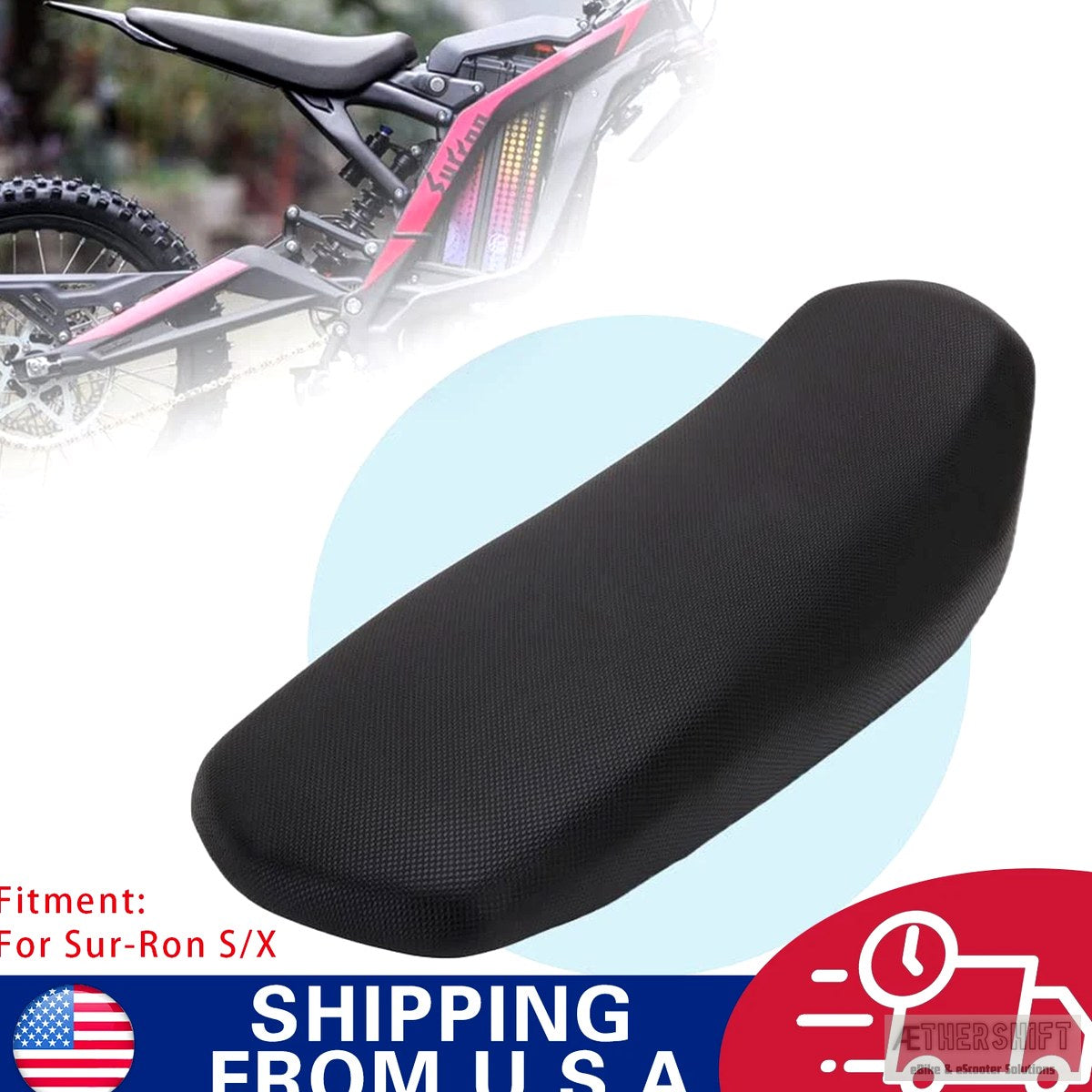 Leather seat cushion for Sur-Ron Light Bee electric dirt bike