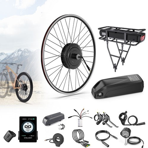 48V 500W geared rear hub motor cassette wheel kit