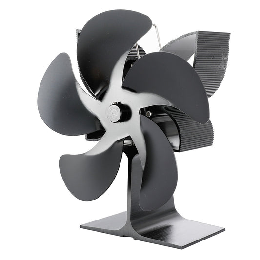 5-Blade Heat-Powered Stove Fan (Thermoelectric)