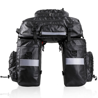 Rhinowalk 65L pannier set with included rain cover for e-bike touring and camping