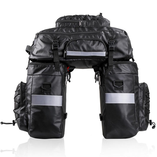 Rhinowalk 65L pannier set with included rain cover for e-bike touring and camping