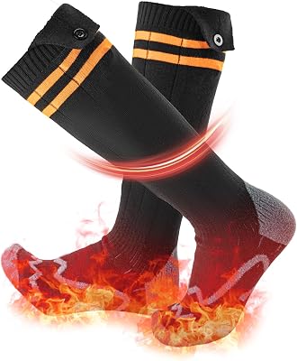 ROCKBROS Heated Socks - Rechargeable, 5000mAh Batteries Included