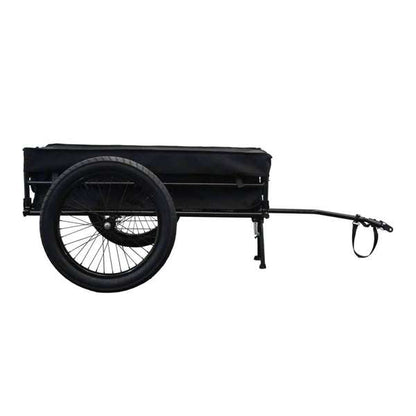 Bakcou folding cargo trailer for electric bike hauling