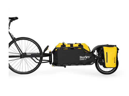Burley dry bag 75L — roll-top sealed cargo bag for bike trailers