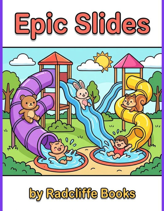 Epic Slides coloring book by Laura Radcliffe