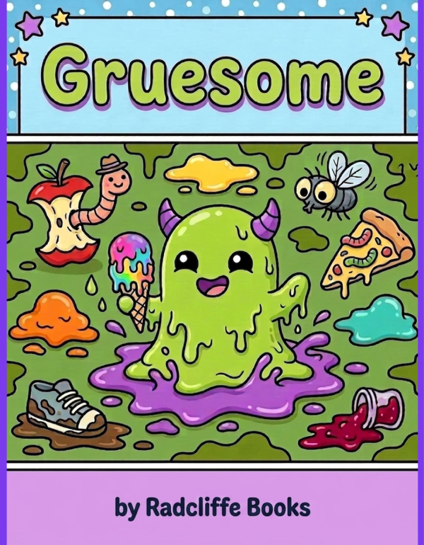Gruesome coloring book by Laura Radcliffe, Radcliffe Books