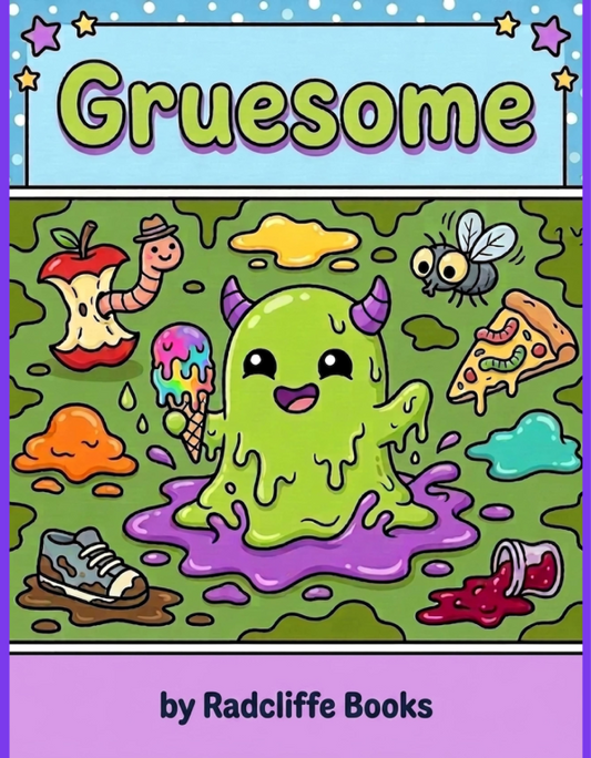 Gruesome coloring book by Laura Radcliffe, Radcliffe Books