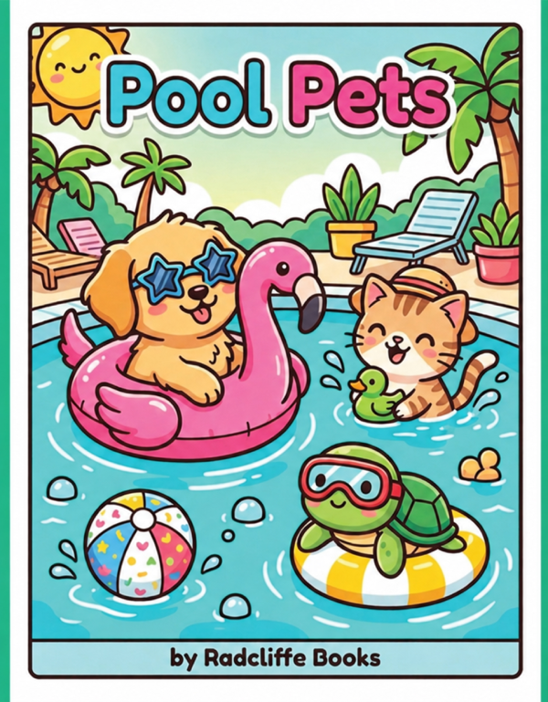 Pool Pets coloring book by Laura Radcliffe