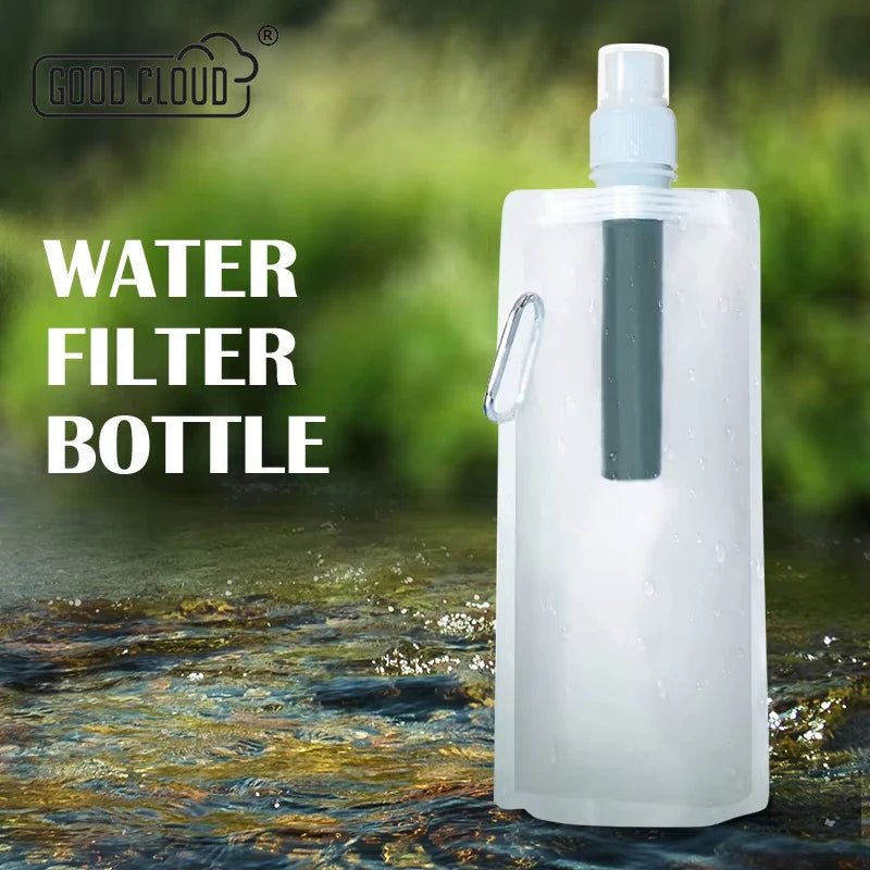 Personal water filter straw