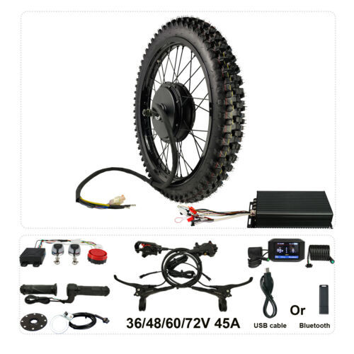 72V 5000W E-Bike Conversion Kit — QS205 V3 Motor + Sabvoton Controller + Display