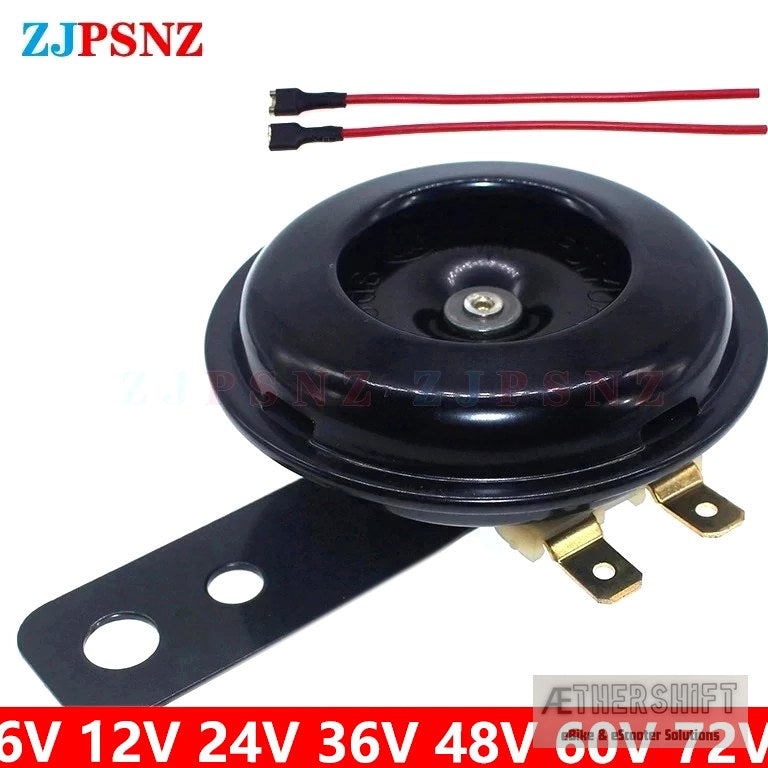 Loud 110dB multi-voltage electric horn for e-bike