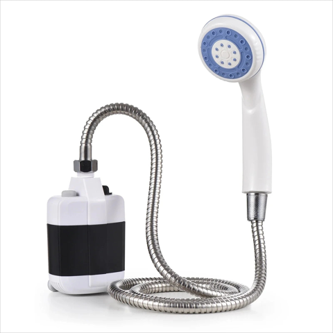 Ecumavin portable camping shower pump with sealed rechargeable battery
