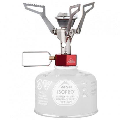 MSR PocketRocket 2 stove — compact folding design fits inside a cook pot
