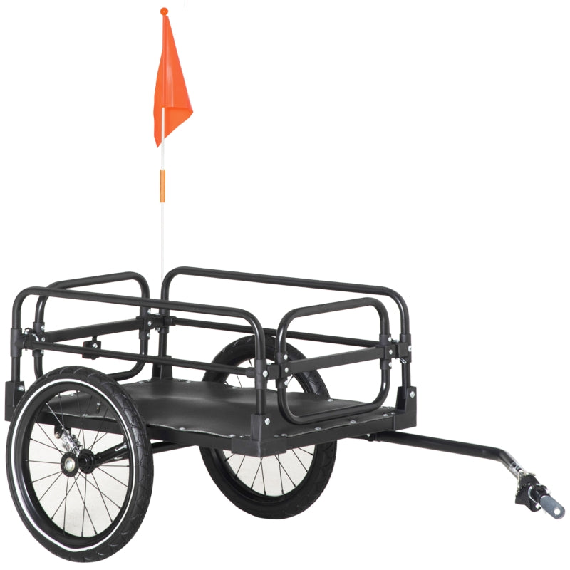 Aosom bike cargo trailer with suspension, 88 lb max load