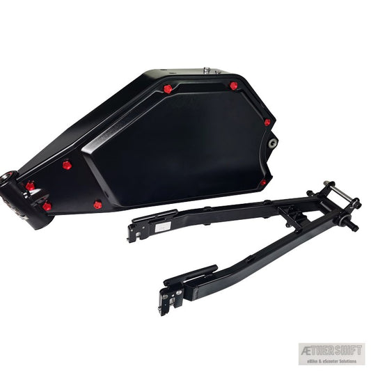Ncyclebike enduro e-bike frame for high-power hub motor builds