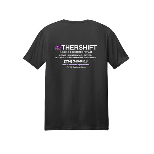 AetherShift Advertising Tee, Port & Company PC61 mockup