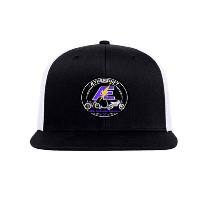 AetherShift Logo Hat - Yupoong trucker cap with the Æ bolt logo