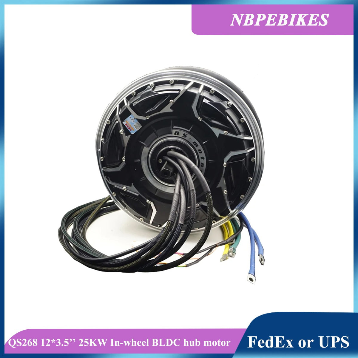 QS268 72V 25000W Hub Motor 12 inch V5 Racing