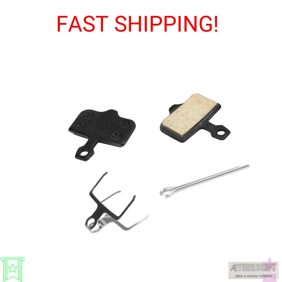 Replacement electric scooter brake pads for Kaabo, VSETT, and INOKIM calipers