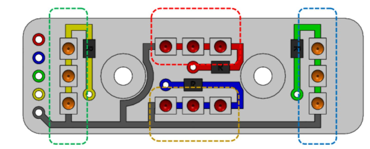 Tail Light PCB for Kaabo Warrior X Plus